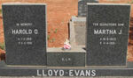 EVANS Harold O., Lloyd 1919-1991 & Martha J. 1923-1991
