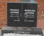 BREDENKAMP  Frederick Johannes 1919-1993 & Magdalena Zacharia 1927-2006