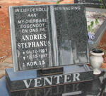 VENTER Andries Stephanus 1951-1997
