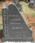 AGGENBACH Gert A. 1939-1984