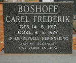 BOSHOFF Carel Frederik 1917-1977