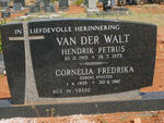 WALT Hendrik Petrus, van der 1915-1973 & Cornelia Fredrika KNOETZE 1925-1987