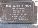 BAKER Laura Kathleen nee WILLMORE 1912-