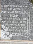 BASSON Anna Maria Magdalena 1921-1988