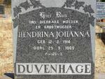 DUVENHAGE Hendrina Johanna 1914-1969