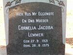 LEMMER Cornelia Jacoba 1921-1975