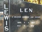 LEWIS Len 1927-1973