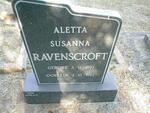 RAVENSCROFT Aletta Susanna 1893-1982