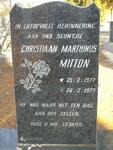 MITTON Christiaan Marthinus 1977-1977