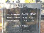 NAUDE Sarel David 1917-1976