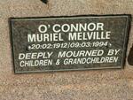 O'CONNOR Muriel Melville 1912-1994