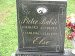 ELSE Pieter 1923-1996 & Babsie 1923-1997