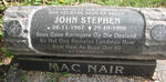 NAIR John Stephen, Mac 1967-1998
