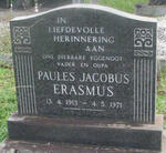 ERASMUS Paules Jacobus 1913-1971