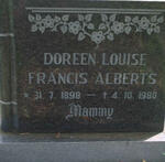 ALBERTS Doreen Louise Francis 1898-1980