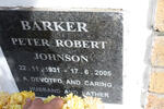 BARKER Peter Robert Johnson 1931-2005