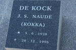 KOCK J.S. Naude, de 1928-1995
