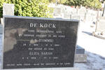 KOCK J.S., de 1898-1969 & Eliza Sarah 1904-1992