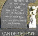 MERWE Bennie, van der 1957-1959