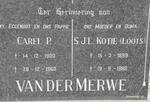 MERWE Carel P., van der 1900-1960 & S.J.L. Kotie LOOTS 1899-1980