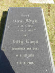 DYK Gert, van 1892-1932 & Kitty LLOYD, previously VAN DYK 1899-1984