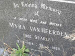 HEERDEN Myra, van nee SEARLE 1914-1966