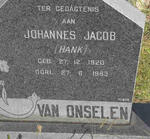 ONSELEN Johannes Jacob, van 1920-1983