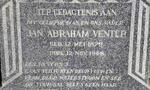 VENTER Jan Abraham 1879-1948