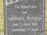 WANDRAG Johannes -1962