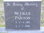 PAXTON Neville 1912-1990