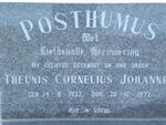 POSTHUMUS Theunis Cornelius Johannes 1922-1972