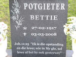 POTGIETER Bettie 1917-2008