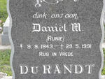 RANDT Daniel M., du 1943-1991