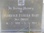 HART Florence Estelle nee ORPEN 1908-1994
