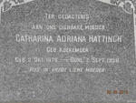 HATTINGH Catharina Adriana nee KOEKEMOER 1878-1956