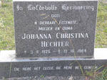 HECHTER Johanna Christina 1925-1984