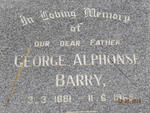 BARRY George Alphonse 1881-1965
