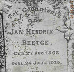 BEETGE Jan Hendrik 1868-1929