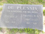 PLESSIS Petrus J., du 1859-1939 & Johanna H.A.S. YZELLE 1861-1935