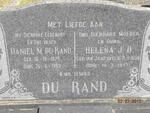 RAND Daniel M., du 1875-1953 & Helena J.D. VAN JAARSVELD 1890-1977