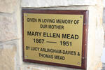 MEAD Mary Ellen 1867-1915