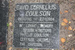 COULSON David Cornelius 1916-1994