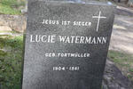 WATERMANN Lucie nee FORTMULLER 1904-1981