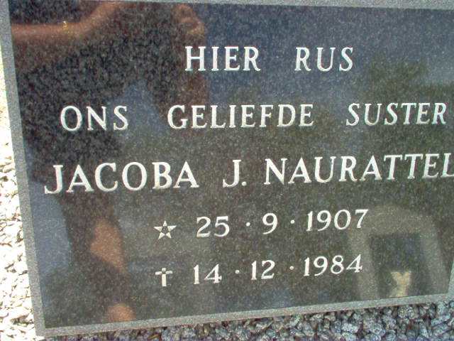 NAURATTEL Jacoba J. 1907-1984