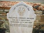 SNYMAN Philippus Andries 1853-1896