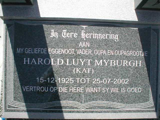 MYBURGH Harold Luyt 1925-2002