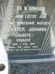 VISAGIE Ester Johanna nee JOOSTE  1901-1983