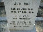 VOS J.H. 1851-1938 & H.J. VERMEULEN 1862-1940