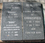 CUNNINGHAM Robbie 1921-1994 & Doris 1921-2002 :: HEALISS Christopher 1994-1994