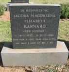 MULDER Jacoba Magdalena Elizabeth nee BARNARD 1933-1986